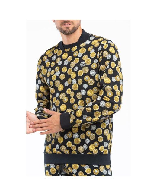 Moschino Green Cotton Sweatshirt for men