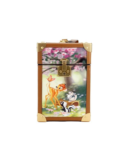 Kate Spade Multicolor Disney Bambi 3d Trunk Printed Pvc Top Handle Clutch Handbag