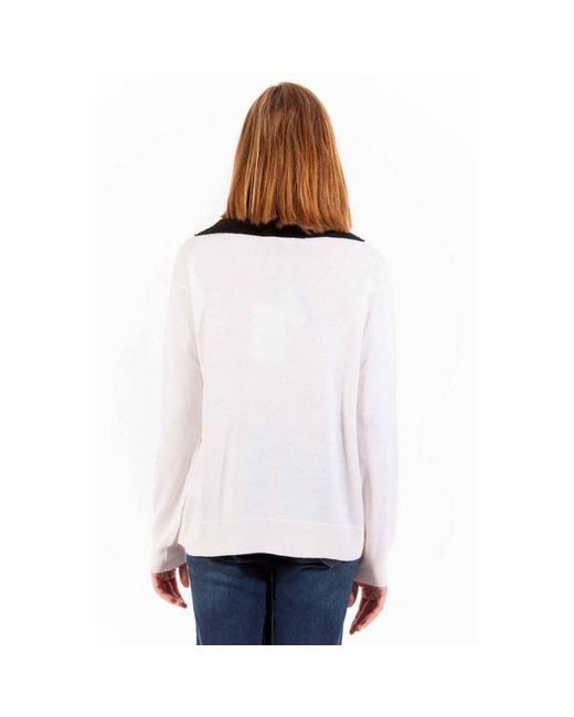 Love Moschino White Wool Sweater