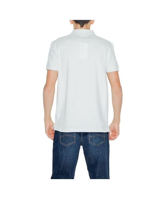 Calvin Klein Blue Green Cotton Polo Shirt for men