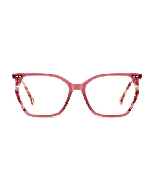 Carolina Herrera Red Pink Acetate Glasses (frames)
