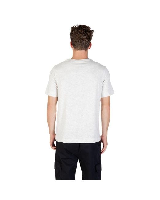 Calvin Klein White Gray Cotton T for men