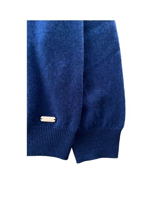 Baldinini Blue Cashmere Sweater for men