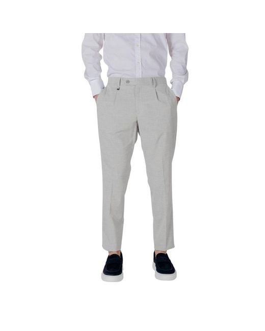 Antony Morato Gray Polyester Dress Pants for men