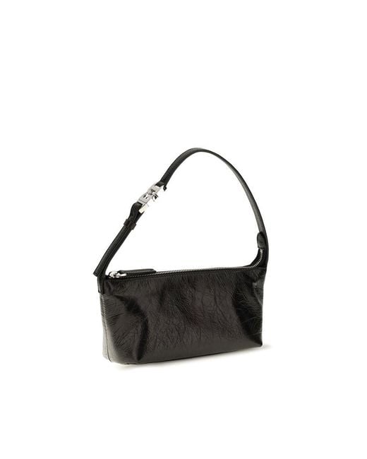Fendi Black Calf Leather Bos Taurus Clutch Bag