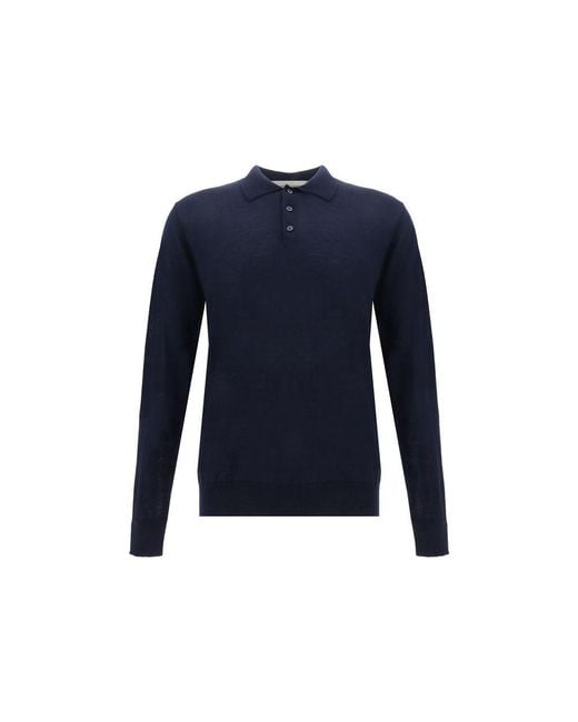 Golden Goose Deluxe Brand Blue Long Sleeve Jersey for men