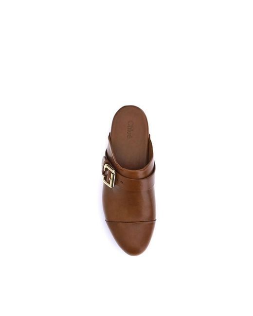 Chloé Brown Calf Leather Bos Taurus Clogs for men
