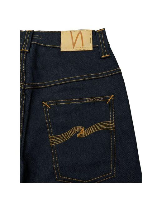 Nudie Jeans Blue Cotton Jeans
