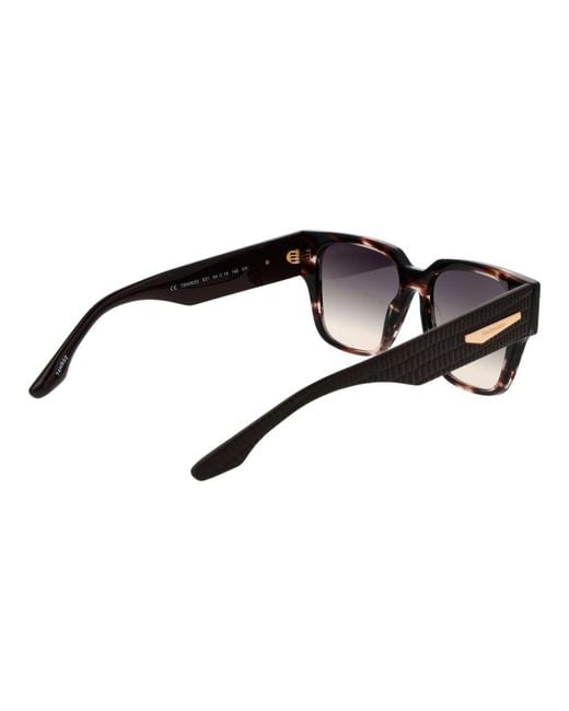 Trussardi Black Acetate Sunglasses