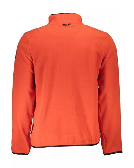 Napapijri Orange Pink Polyester Sweater for men