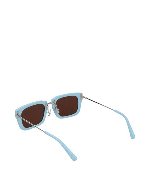 Jacquemus White Light Blue Acetate Sunglasses for men