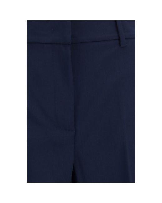 Max Mara Blue Wool Oves Aries Casual Pants