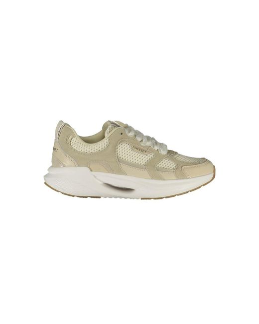 Twinset Multicolor Beige Fabric S Sneaker