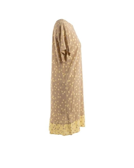 Trussardi Natural Beige Viscose Dress