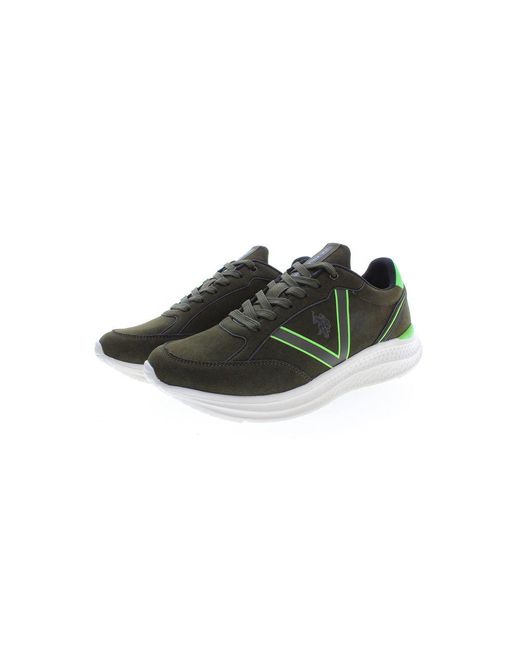 U.S. POLO ASSN. Green Polyester Sneaker for men