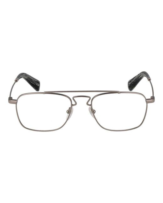 Yohji Yamamoto Brown Metal Glasses (Frames)