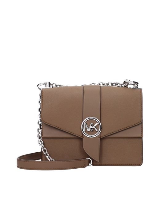 Michael Kors Brown Leather Shoulder Bag for men