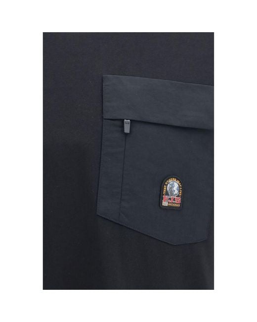 Parajumpers Blue Black Cotton Sportswear for men