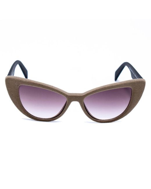 Italia Independent Black Multicolor Acetate Sunglasses