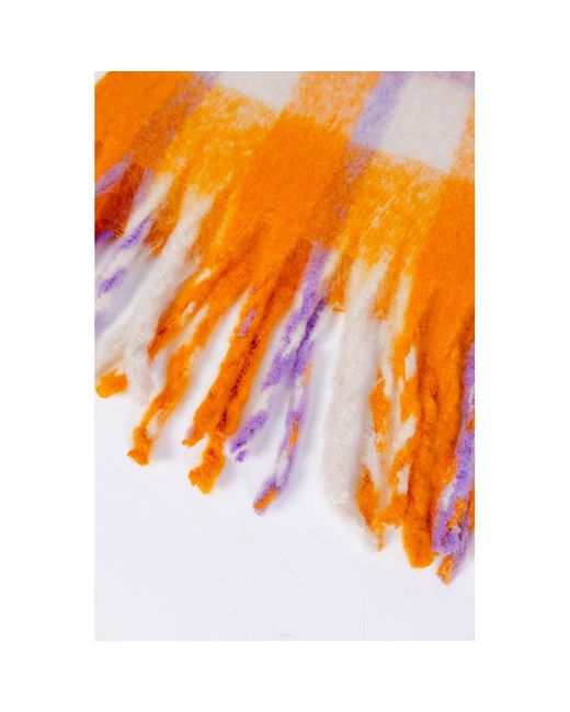 ONLY Orange Polyester Scarf