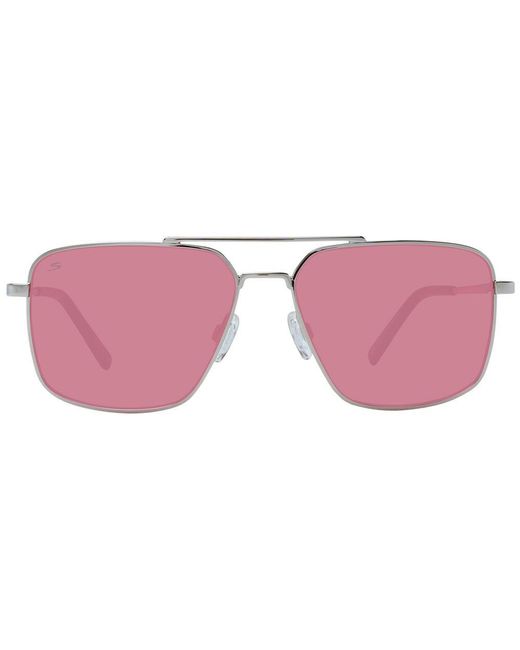 Serengeti Pink Silver Metal Sunglasses for men