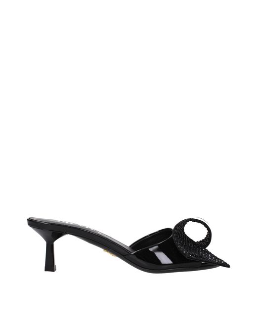 Prada Black Leather Sandals for men