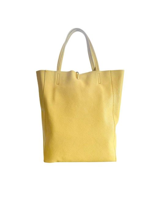 Baldinini Yellow Leather Shoulder Bag