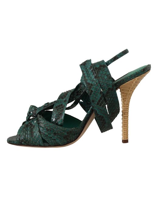 Dolce & Gabbana Green High Heel Sandals