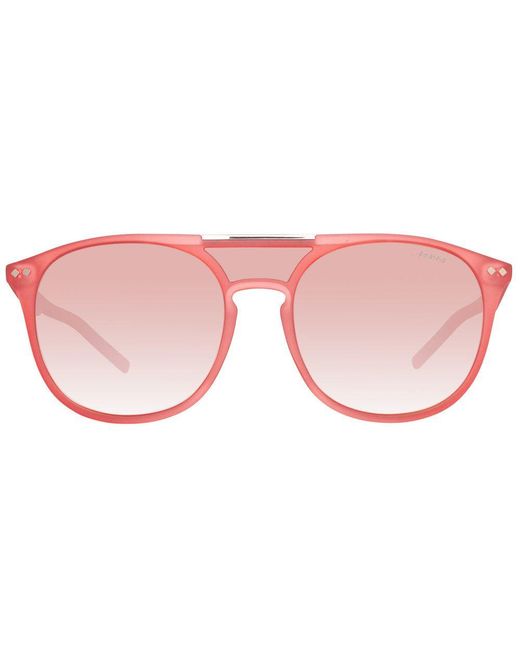 Polaroid Pink Red Acetate Sunglasses