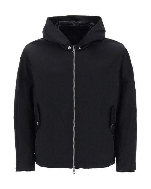 Tatras Black Hooded Jacket With Removable Hood Necetto for men