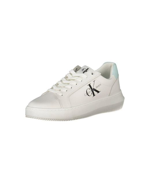 Calvin Klein White Leather Sneaker