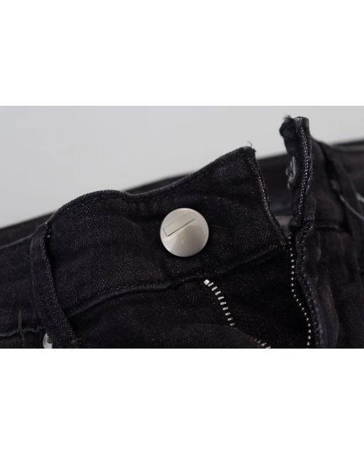 Acht Black Chic Low Waist Straight Leg Jeans
