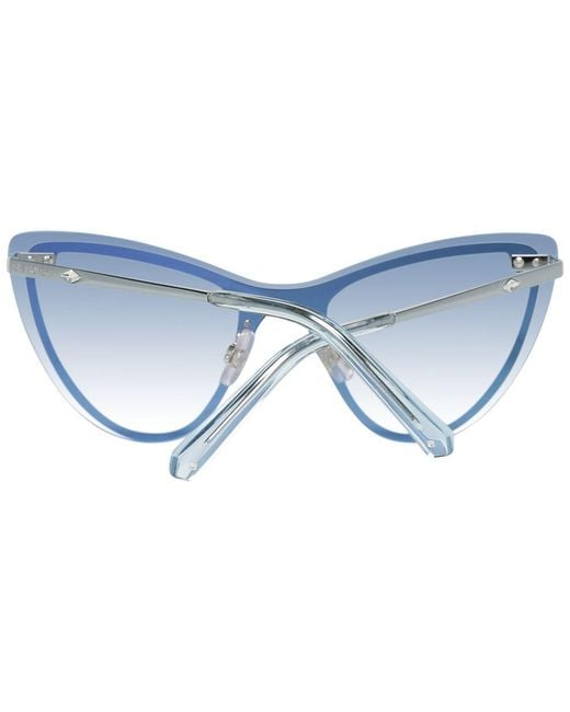 Swarovski Blue Metal Sunglasses