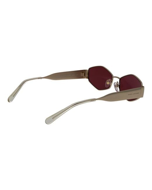Marc Jacobs Red Gold Metal Sunglasses