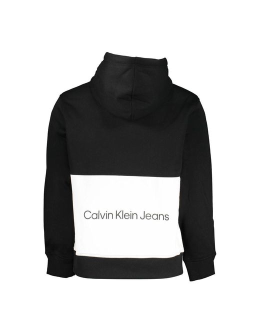 Calvin Klein Black Polyester Sweater for men