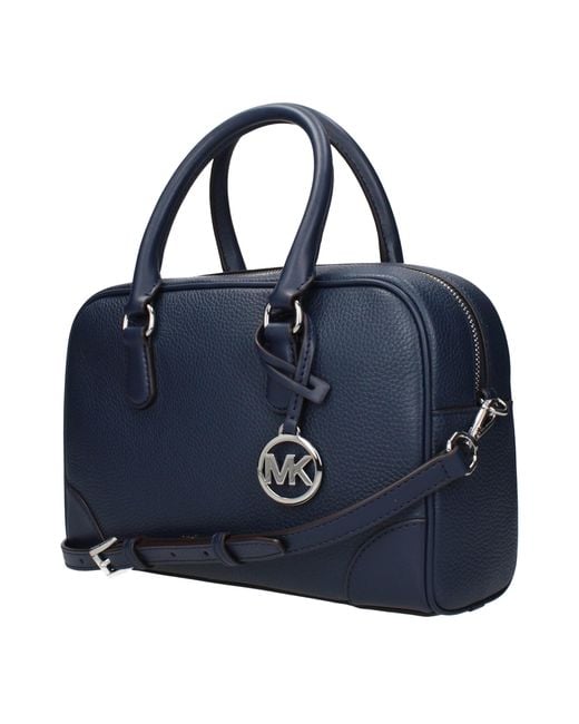 Michael Kors Blue Leather Handbag