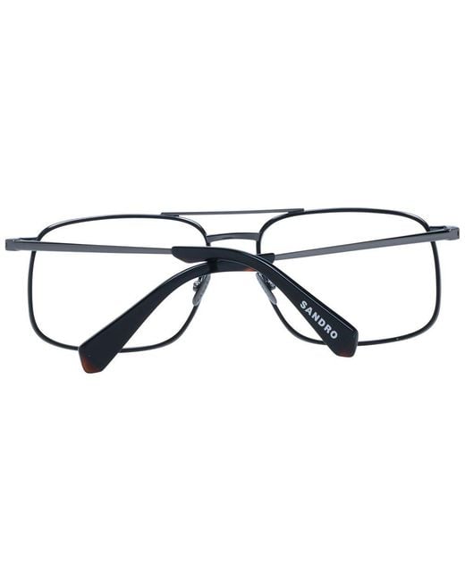 Sandro Gray Metal Glasses (frames) for men