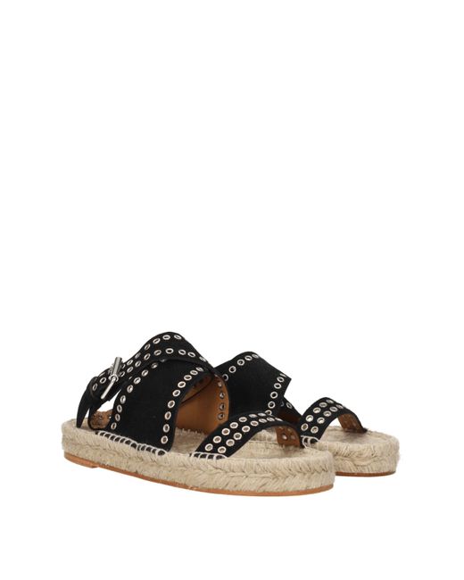 Isabel Marant Black Leather Sandal