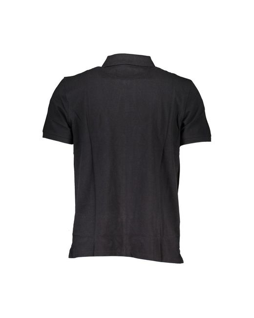 Timberland Black Cotton Polo Shirt for men