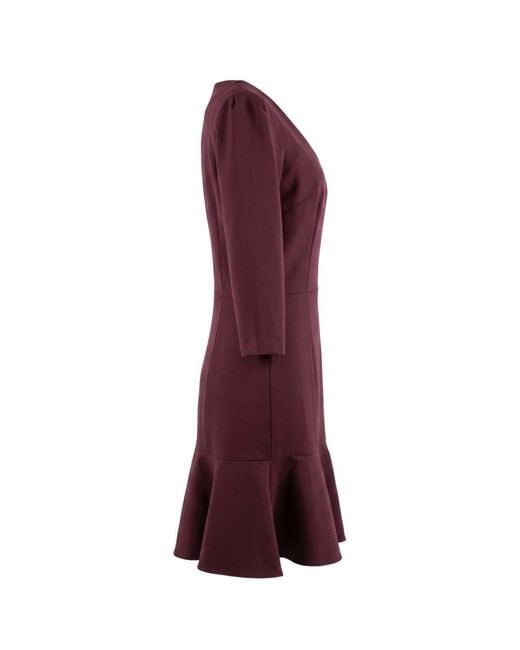 Trussardi Purple Red Viscose Dress