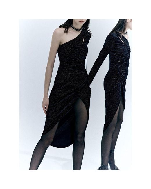 Patrizia Pepe Black Bicolor Polyester Tank Tops