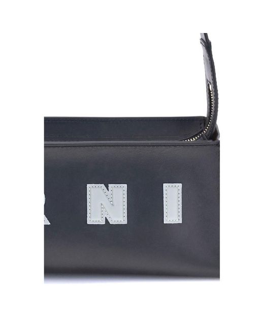 Marni Blue Museo Baguette Shoulder Bag for men