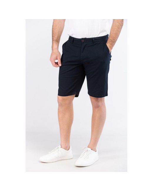 Champion Blue Cotton Bermuda Shorts for men