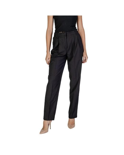 VILA CLOTHES Black Polyester Jeans & Pant