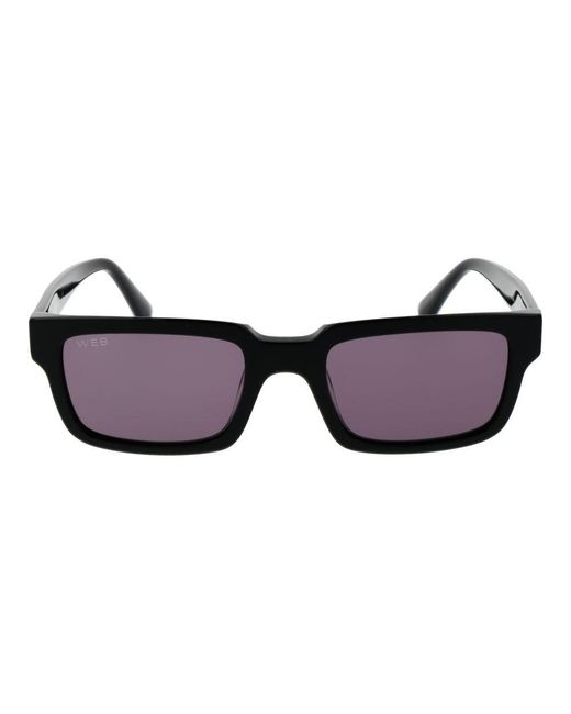 Web Black Acetate Sunglasses for men