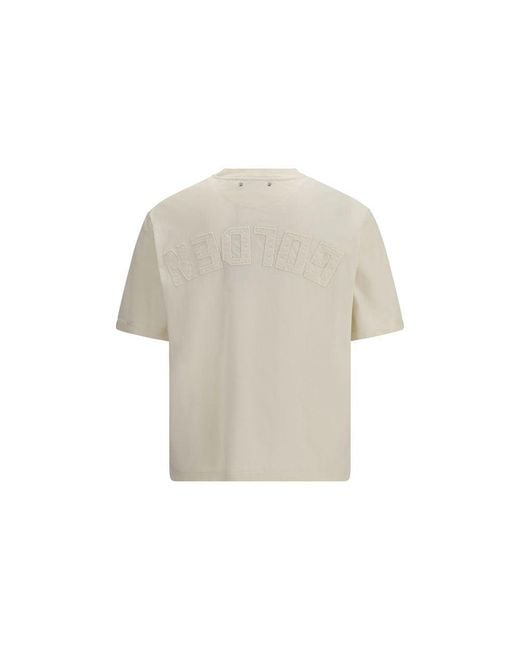 Golden Goose Deluxe Brand Natural Beige Cotton Sportswear for men