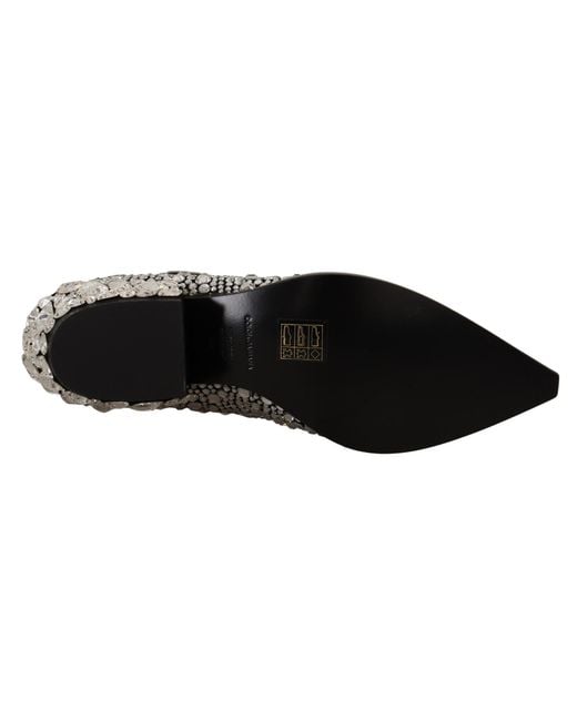Dolce & Gabbana Black Crystal-Embellished Suede Boots