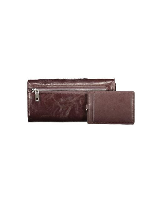 Desigual Brown Polyurethane Wallet