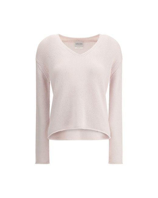 Forte Forte Pink Cashmere And Wool V