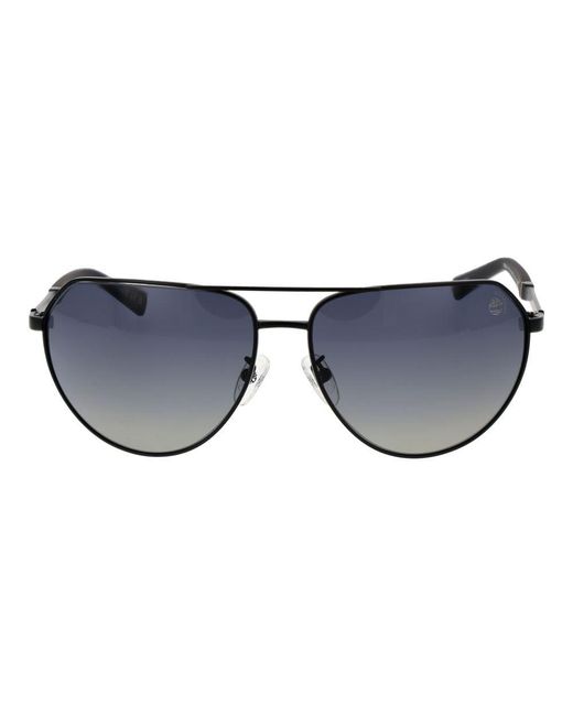 Timberland Black Aviator Sunglasses for men